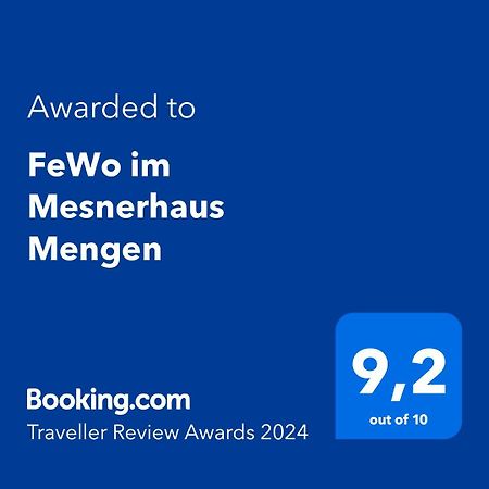 Fewo Im Mesnerhaus Mengen Exteriör bild